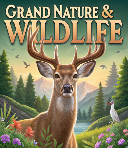 The Grand Nature & Wildlife Coloring Book