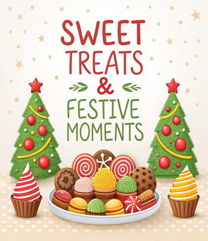 Sweet Treats & Festive Moments: A Celebratory Coloring Collection