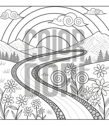 Zenful Symmetry: Meditative Floral and Circular Designs