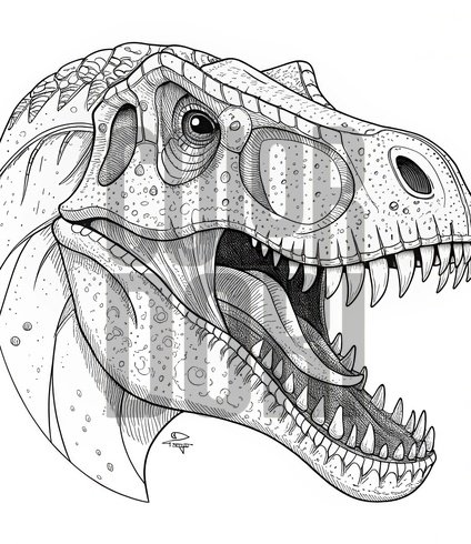 T-Rex Skull Detail