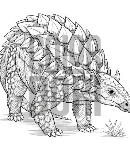 Ankylosaurus Armor Detail