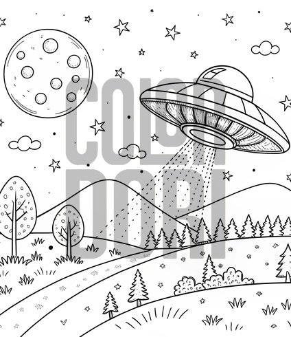 A Cosmic Journey: Planets, Rockets, and Space Stations