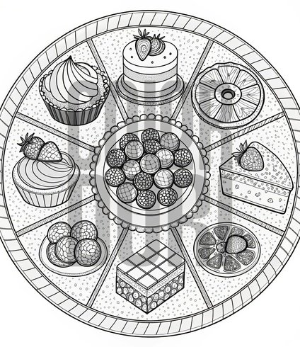 Dessert Platter Mosaic