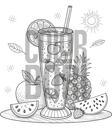 Fruit Smoothie Glass