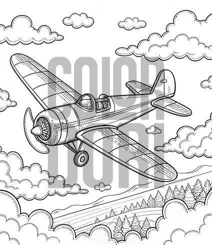 Pilot Airplane Scene