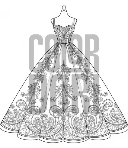 Gown Embroidery Study