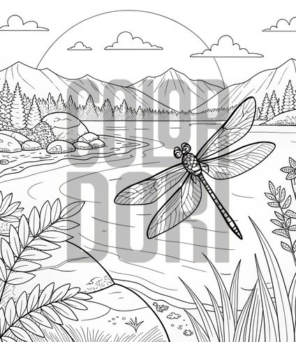 Dragonfly Lake Scene