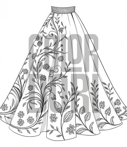 Skirt Fabric Pattern