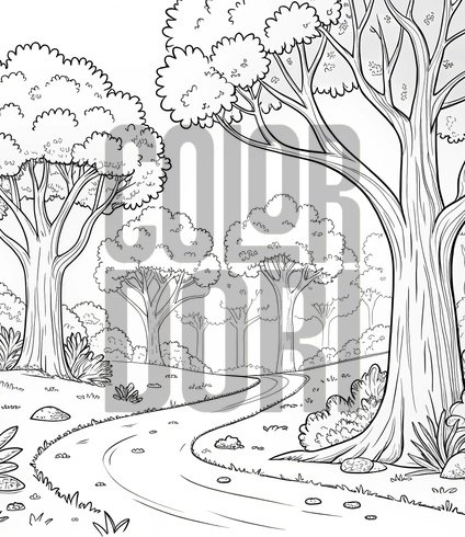 Tree Grove Scene