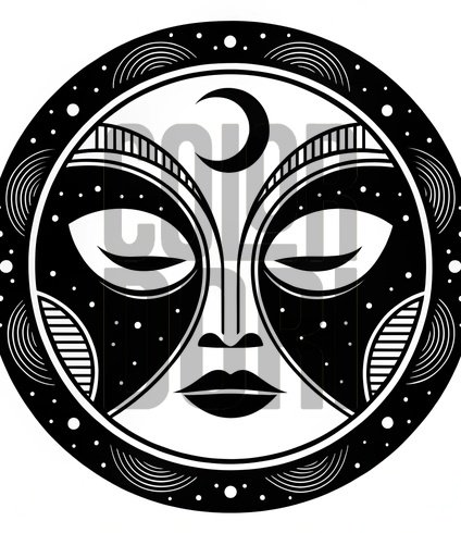 Moon Mask Cutout