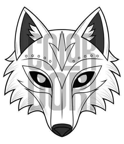 Wolf Mask Cutout