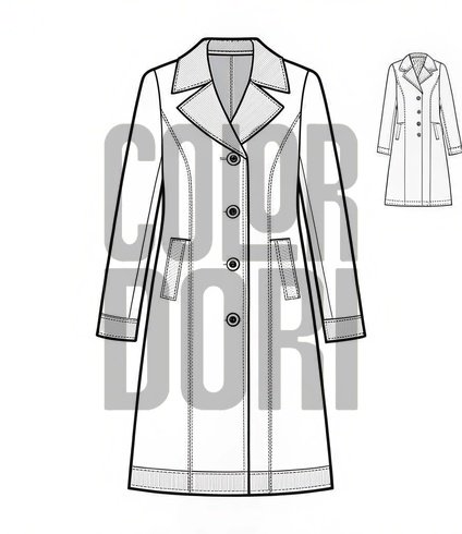 Coat Paper Doll Cutout