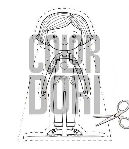 Teen Paper Doll Cutout