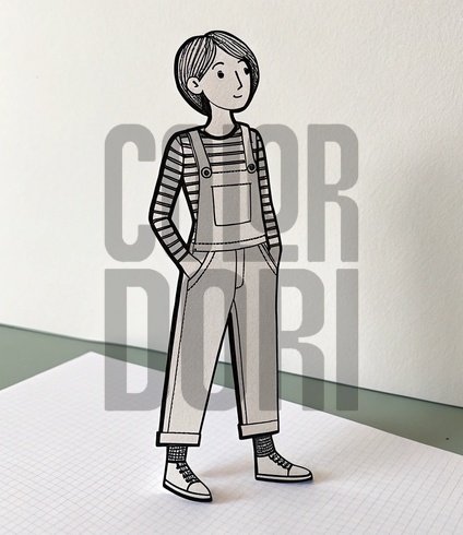 Jumper Paper Doll Cutout