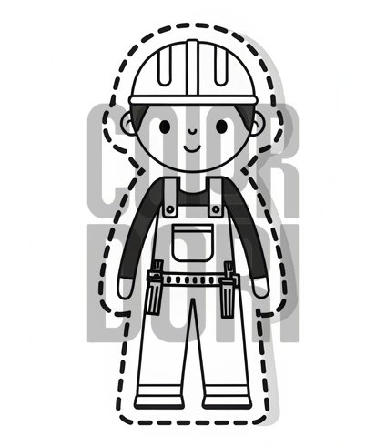 Engineer Doll Cutout