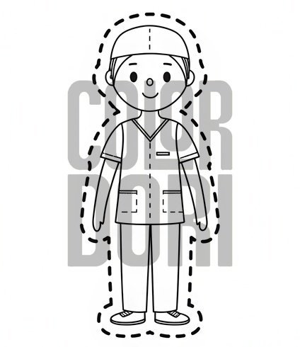 Vet Doll Cutout
