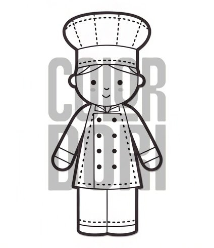 Chef Doll Cutout