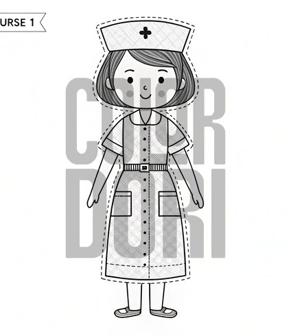 Nurse Doll's Extensive Wardrobe