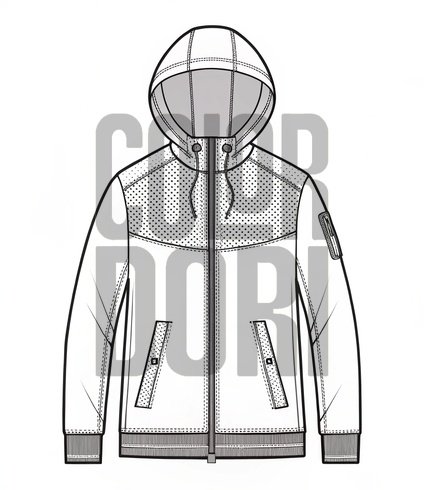 Hooded Jacket Outfit Cutout