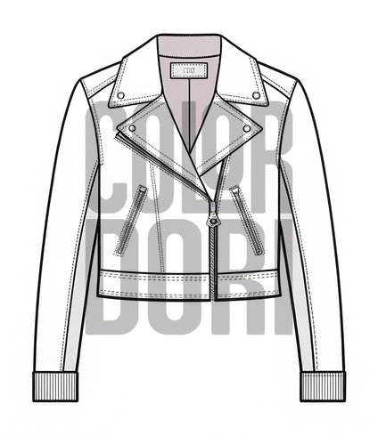 Crop Jacket Outfit Cutout