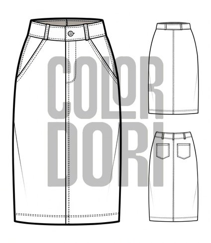 Fashion Skirt Template