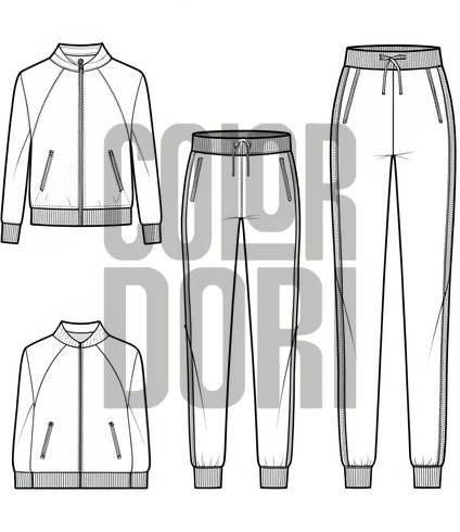 Track Jacket Outfit Cutout
