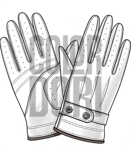 Gloves Pair Accessory Cutout