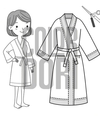 Robe Paper Doll Cutout