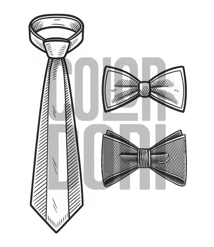 Tie and Bow Tie Accessory Cutout