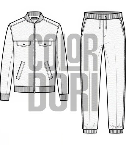 Jacket and Pants Outfit Cutout