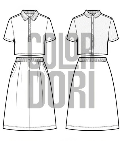 Shirt and Skirt Paper Craft