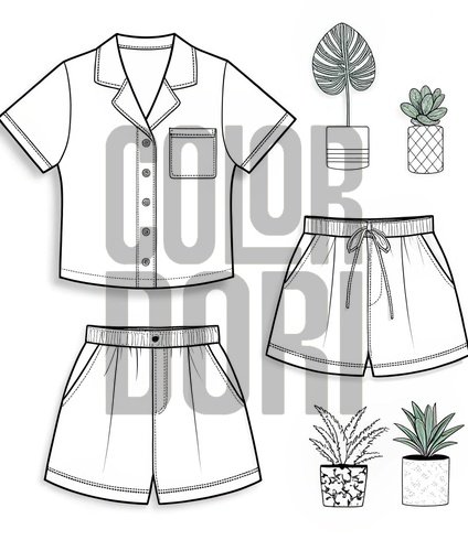 Blouse-Shorts Matchup Template