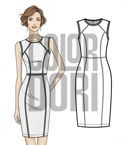Bodycon Dress Outfit Cutout
