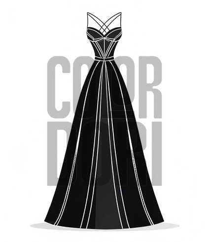 Evening Gown Outfit Cutout