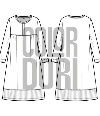 Tent Dress Outfit Cutout