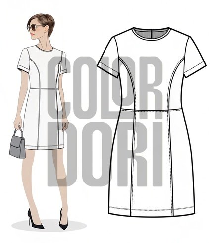 Shift Mini Dress Outfit Cutout