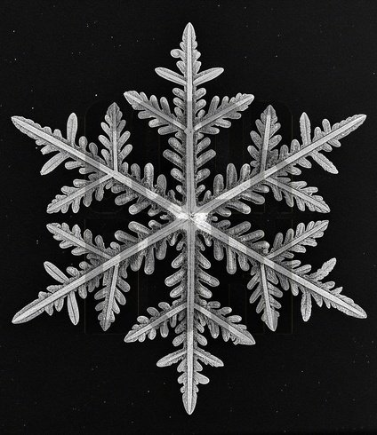 Snowflake Crystal Cutout