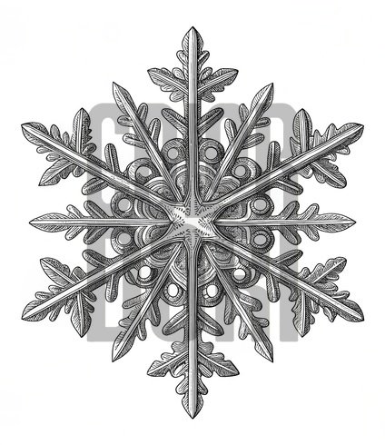 Snowflake Mist Cutout