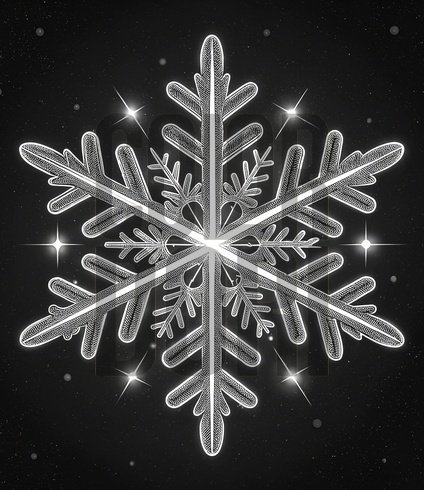 Snowflake Spark Cutout