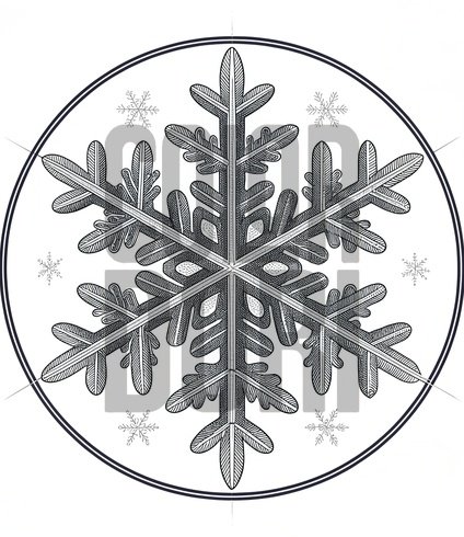 Snowflake Gem Cutout