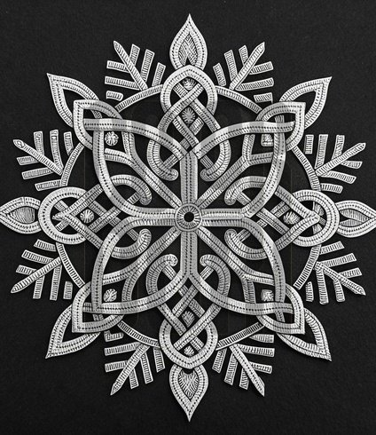 Snowflake Glow Cutout