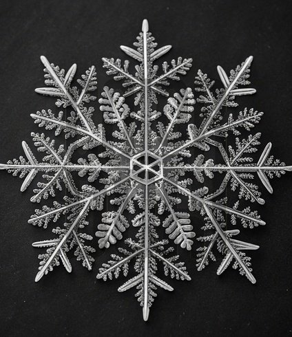 Snowflake Veil Cutout
