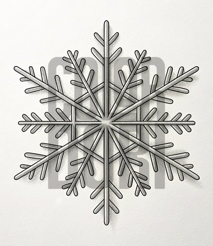 Snowflake Intricate Cutout