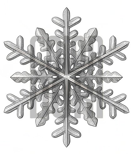 Snowflake Mesh Cutout
