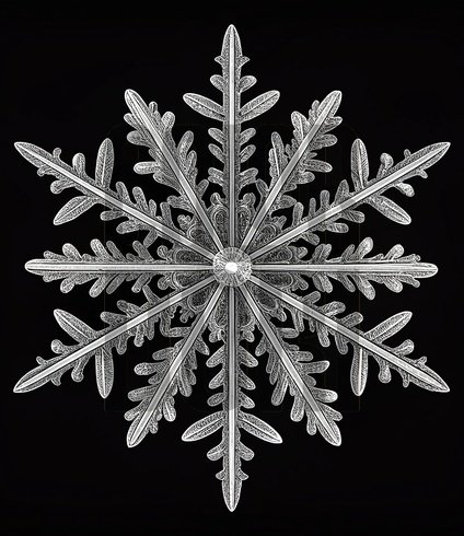 Snowflake Wave Cutout