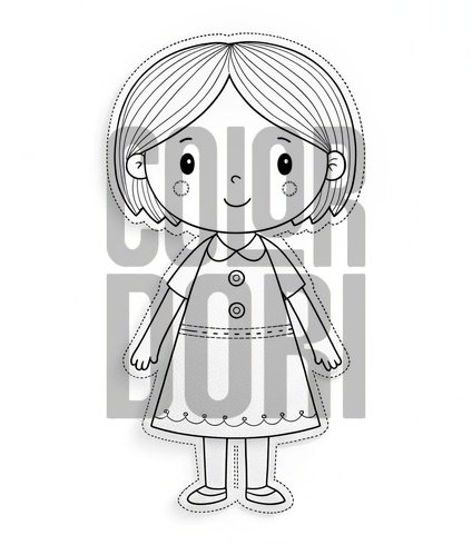 Child Paper Doll Cutout