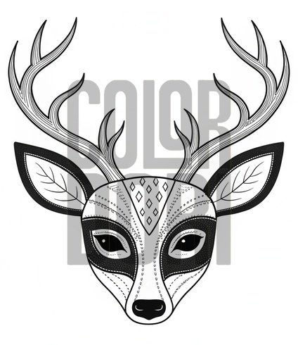 Deer Mask Cutout