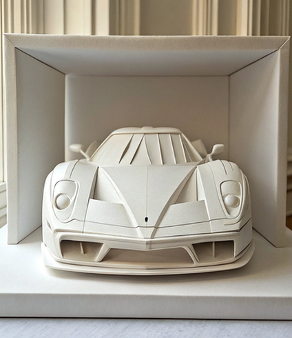 F50 Supercar Paper Model