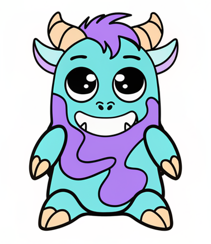 Goofy Monster Cutout Design