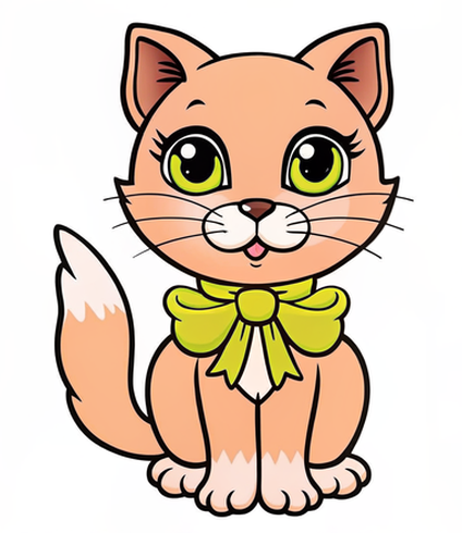 Playful Cat Cutout Craft